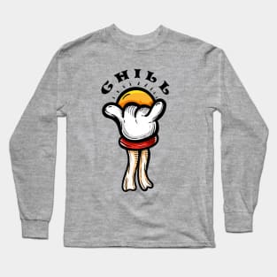 Chill shaka sign Long Sleeve T-Shirt